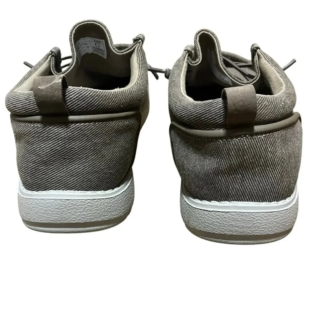 Itazero Mens Knit Slip On Loafer Sneakers Khaki Size 13 Wide Boat Shoes A21M112
